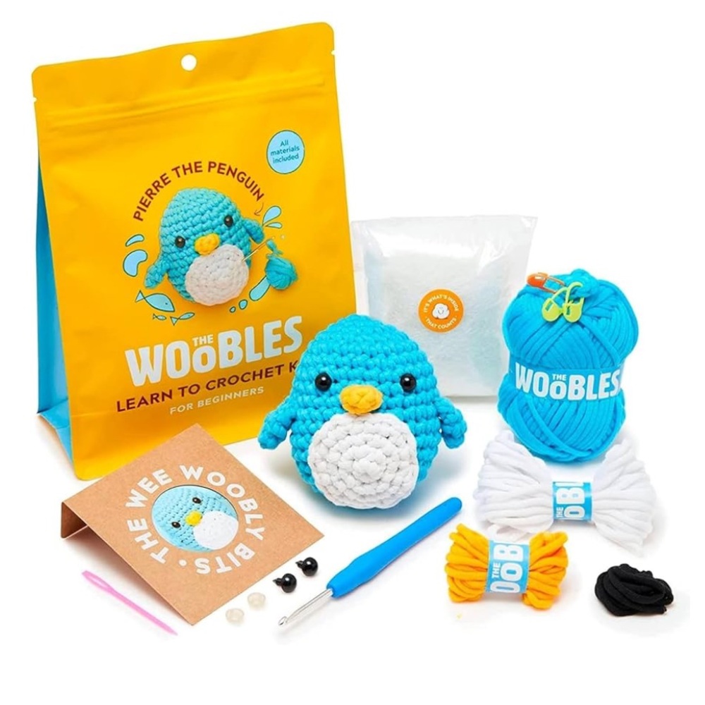The Woobles Learn To Crochet Kit, Pierre The Penguin!!